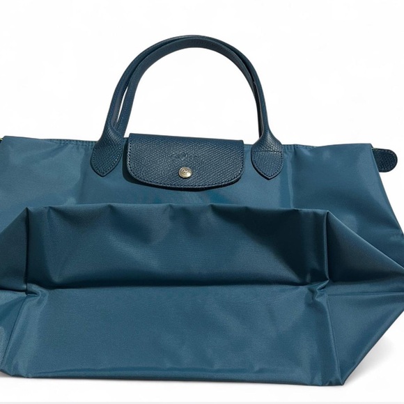 Longchamp Classic Le Pliage M Tote in Shade - Peacock | NWOT - Picture 5 of 8